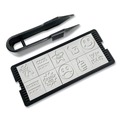 Stamps & Stamp Supplies | Trodat 4630 Printy 10-in-1 0.63 in. Diameter Self-Inking Teacher Stamp - Blue/Red image number 1