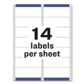 Office Jansan | Avery 05662 Easy Peel 1.33 in. x 4 in. Mailing Labels with Sure Feed - Matte Clear (14-Piece/Sheet, 50 Sheets/Box) image number 4