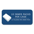 File Folders | Roaring Spring 50122 Accommodates (50) 11 in. x 8.5 in. Sheets Pocket Folder - Green (250/Carton) image number 2