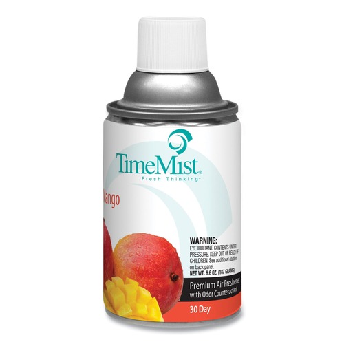 Cleaning & Janitorial Supplies | TimeMist 1042810 6.6oz Aerosol Metered Fragrance Dispenser Refills - Mango (12/Carton) image number 0