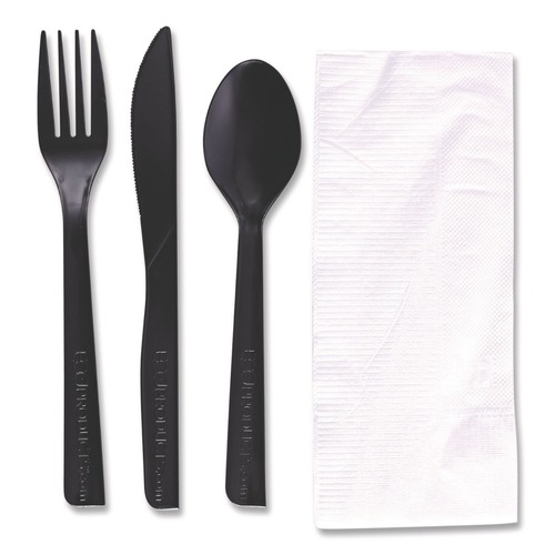 Cutlery | Eco-Products EP-S115 6 in. 100 percent Recycled Content Cutlery Kit - (250/Carton) image number 0