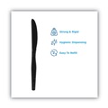  | Dixie SSK51 SmartStock Series-O 7 in. Mediumweight Plastic Cutlery Knives Refill - Black (40/Pack, 24 Packs/Carton) image number 2