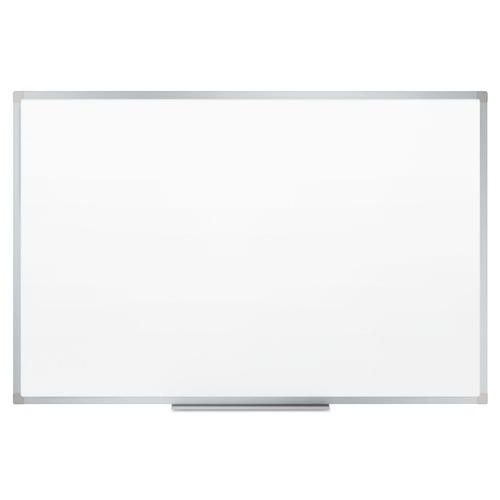 Office Jansan | Mead 85358N 72 in. x 48 in. Dry Erase Board with Aluminum Frame - Melamine White Surface/Silver Aluminum Frame image number 0