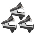  | Universal UNV00700VP Jaw-Style Staple Removers - Black (3/Pack) image number 0