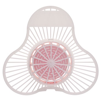 Fresh Products 4 oz. Para Urinal Screen with Deodorizer Block - Cherry Scent (1 Dozen)