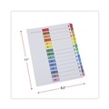 Office Jansan | Universal UNV24808 11 in. x 8.5 in. 15-Tab Deluxe Table of Contents Dividers for Printers - White (6/Pack) image number 2
