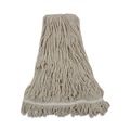 Just Launched | Boardwalk BWK432C 32 oz. Cotton Loop Web/Tailband Premium Standard Mop Head - White (12/Carton) image number 1