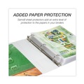Office Jansan | Samsill 18957 11 in. x 8.5 in. 3 Rings 1.5 in. Capacity Earth's Choice Plant-Based Round Ring View Binder - White image number 6