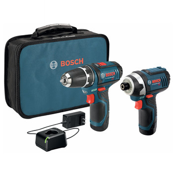 COMBO KITS | Bosch CLPK22-120 12V Lithium-Ion 3/8 in. Drill Driver and Impact Driver Combo Kit