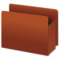  | Pendaflex 95545 3.5 in. Expansion Legal Size Heavy-Duty End Tab File Pockets - Red Fiber (10/Box) image number 0