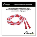 Bulk Savings Pricing 2 | Champion Sports PR7 7 ft. Segmented Plastic Jump Rope - Red/White image number 4