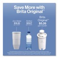 Food Service | Brita 36089CT 6-Cup Denali Water Filter Pitcher with 1 Standard Filter - White (2/Carton) image number 9