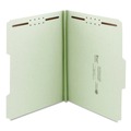 File Folders | Smead 20003 1 in. Expansion 2 Fasteners Legal Size Recycled Pressboard Fastener Folders - Gray-Green Exterior (25/Box) image number 0