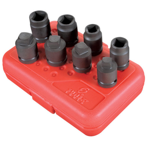 Sockets | Sunex 2841 8-Piece 1/2 in. Drive Pipe Plug Impact Socket Set image number 0