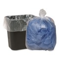 Trash Bags | Earthsense Commercial 1507731 33 in. x 39 in. 33-Gallon 1.25 mil. Linear Low Density Clear Recycled Can Liners - Clear (100/Carton) image number 3