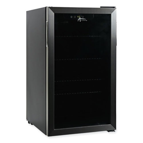 Coolers & Tumblers | Alera JC-90VEL-F 3.4 Cu. Ft. Beverage Cooler - Stainless Steel/Black image number 0