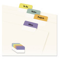 Office Jansan | Avery 16283 1.75 in. Wide 1/5-Cut Printable Plastic Tabs with Repositionable Adhesive - Assorted Colors (80/Pack) image number 2