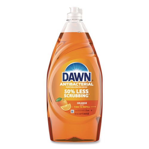 Cleaners & Chemicals | Dawn 80814678 30.8 oz. Ultra Antibacterial Dishwashing Liquid - Orange Scent (8/Carton) image number 0