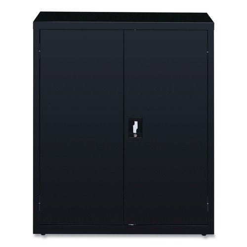 Office Filing Cabinets & Shelves | Alera 25764 36 in. x 18 in. x 42 in. 3 Shelves Economy Assembled Storage Cabinets - Black image number 0