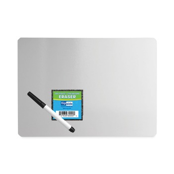 Flipside 12 in. x 9 in. Dry Erase Board Set - White Surface (12/Pack)