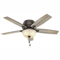 Ceiling Fans | Hunter 53342 52 in. Donegan Onyx Bengal Ceiling Fan with Light image number 0