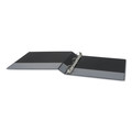 Office Jansan | Universal UNV20741 11 in. x 8.5 in. 1 in. Capacity 3 Rings Slant D-Ring View Binder - Black image number 2