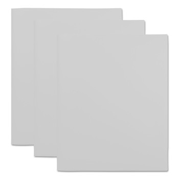 Universal UNV20544 2-Pocket Plastic 11 in. x 8-1/2 in. Folders - White (10-Piece/Pack)