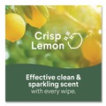 Cleaning & Janitorial Supplies | Clorox 01628 7 in. x 7.75 in. 1-Ply Bleach Free Disinfecting Cleaning Wipes - Crisp Lemon White (6/Carton) image number 5