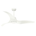 Ceiling Fans | Casablanca 59143 Stingray 60 in. Porcelain White Indoor Ceiling Fan with Light and Remote image number 0