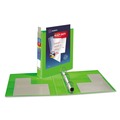 Office Jansan | Avery 79773 Heavy-Duty 1.5 in. Capacity 11 in. x 8.5 in. 3 Ring View Binder with DuraHinge and One Touch EZD Rings - Chartreuse image number 1