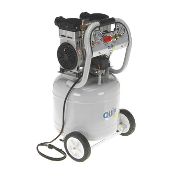 Quipall 10-2-SIL 2 HP 10 Gallon Oil-Free Portable Air Compressor