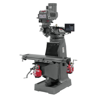 JET JTM-4VS Mill with 3-axis NEWALL DP700 DRO Quill X and Y Powerfeed