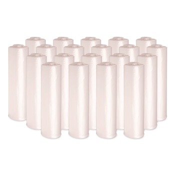 Boardwalk 30 in. x 37 in. 30 Gallon 16 mic High Density Industrial Coreless Roll Can Liners - Natural (500/Carton)