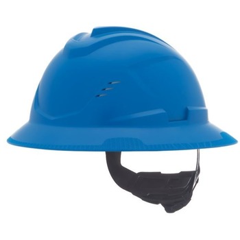 MSA V-Gard C1 Vented Full Brim with Fas-Trac III - Blue