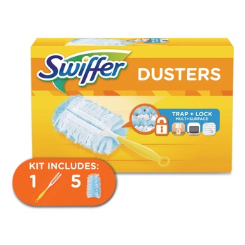 CLEANING TOOLS | Swiffer PGC11804KT Dusters Starter Kit - Blue/Yellow (6-Piece)