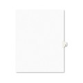 Office Jansan | Avery 01415 Avery-Style 26-Tab 'O' Label 11 in. x 8.5 in. Preprinted Legal Side Tab Divider - White (25-Piece/Pack) image number 0