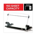 Desktop Organizers | 3M DH630 150 Sheet Capacity In-Line Adjustable Desktop Copyholder - Plastic (Black/Clear) image number 10
