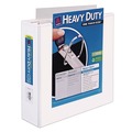 Office Jansan | Avery 01321 11 in. x 8.5 in. 3 Ring 3 in. Capacity One Touch EZD Rings and Extra-Wide Cover Heavy-Duty View Binder with DuraHinge - White image number 0