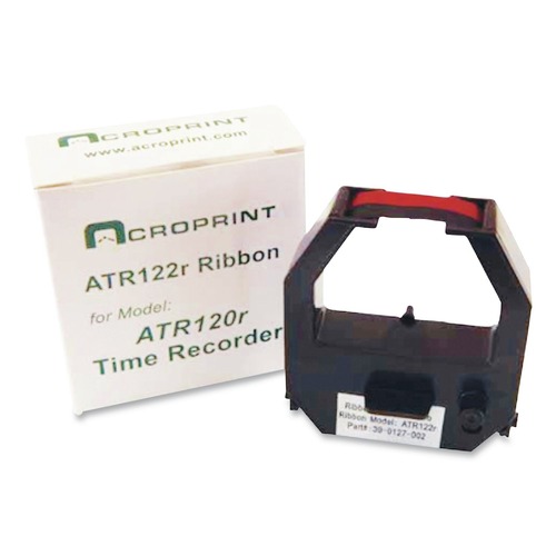 Office Jansan | Acroprint 39-0127-002 Ribbon Cartridge for Model ATR480 and ATR120R Electronic Time Clocks - Black/Red image number 0