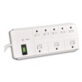 Office Electronics & Batteries | GoGreen Power GG-18316WH 6 ft. Cord 750 Joules 8-Outlet Surge Protector - White image number 0