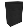  | HON H784.L.P Brigade 700 Series Four-Drawer 36 in. x 18 in. x 52.5 in. Lateral File - Black image number 1