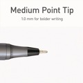 Pens | TOPS PEN12127 Medium 1 mm PENTONIC Stick Ballpoint Pen - Assorted Ink Colors/Charcoal Gray Barrel (25/Pack) image number 3
