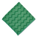 Cleaning & Janitorial Supplies | Rubbermaid Commercial FGQ62000GR00 16 in. x 16 in. Microfiber Reusable Cleaning Cloths - Green (12/Carton) image number 2