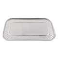 Food Trays, Containers, and Lids | Handi-Foil HFA 403025 6.4 in. x 12.7 in. x 0.5 in. Steam Pan Foil Lids for One-Third Size Pan (200/Carton) image number 2