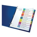 Office Jansan | Avery 11847 11 in. x 8.5 in. 12-Tab Jan. to Dec. Customizable TOC Ready Index Multicolor Tab Dividers - White (1 Set) image number 2