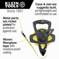 Tape Measures | Klein Tools 946-150 Woven 150 ft. Open-Reel Fiberglass Tape image number 1