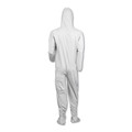 Bib Overalls | Ansell KCC 44336 A40 Elastic-Cuff Ankle Hood and Boot Coveralls - 3X-Large White (25/Carton) image number 2