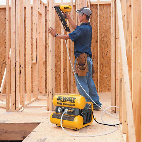 Factory Reconditioned Dewalt 1.1 HP 4 Gallon Oil-Lube Twin Stack