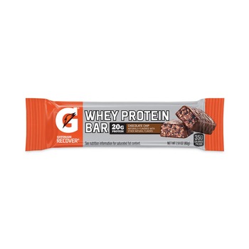 Gatorade 2.8 oz. Bar Recover Whey Protein Bar - Chocolate Chip (12/Carton)