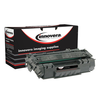 Innovera Remanufactured 2500-Page Yield MICR Toner for HP 49AM (Q5949AM) - Black